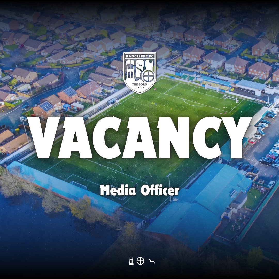 💼 𝗩𝗮𝗰𝗮𝗻𝗰𝘆 | Media Officer

An exciting opportunity has become available for a creative and passionate individual to join Radcliffe FC’s media team as a Media Officer 💻

Read further information and how to apply below.

🗞️ bit.ly/44fijaM

#WeAreRadcliffe #UTB