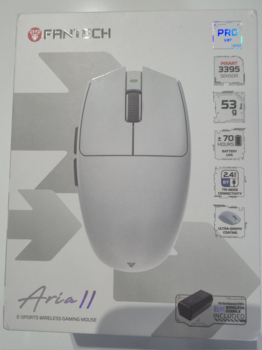 Thank you <a href="/Fantech_World/">Fantech World</a> for the ARIA II mouse! Very comfy shape 😊