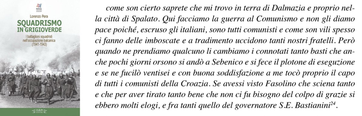 ANPIRomaPosti's tweet image. 🟥IL FASCISTA SPIEGATO BENE👇
Lettera della Camicia Nera Guglielmo Ricci,
I Battaglione Squadristi Toscani,datata #26giugno 1942 inviata da #Spalato (#Croazia) al «Carissimo Camerata Fasolino».