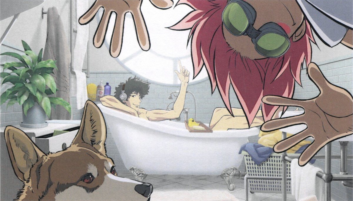 boneslog's tweet image. Illustration by Toshihiro Kawamoto (川元 利浩)
Source: Cowboy Bebop (OST Vinyl Netflix Ver. 2022)
