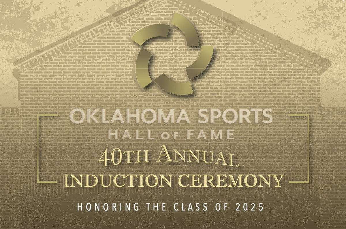 Tickets are available online now to honor the Oklahoma Sports Hall of Fame's Class of 2025 at their Induction Ceremony on Monday, August 4th, at the National Cowboy &amp; Western Heritage Museum in Oklahoma City!  - mailchi.mp/oksportshof.or…