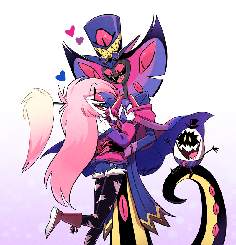 🐍💝🍒  

#HazbinHotel #CherriSnake 
#SirPentious #CherriBomb
