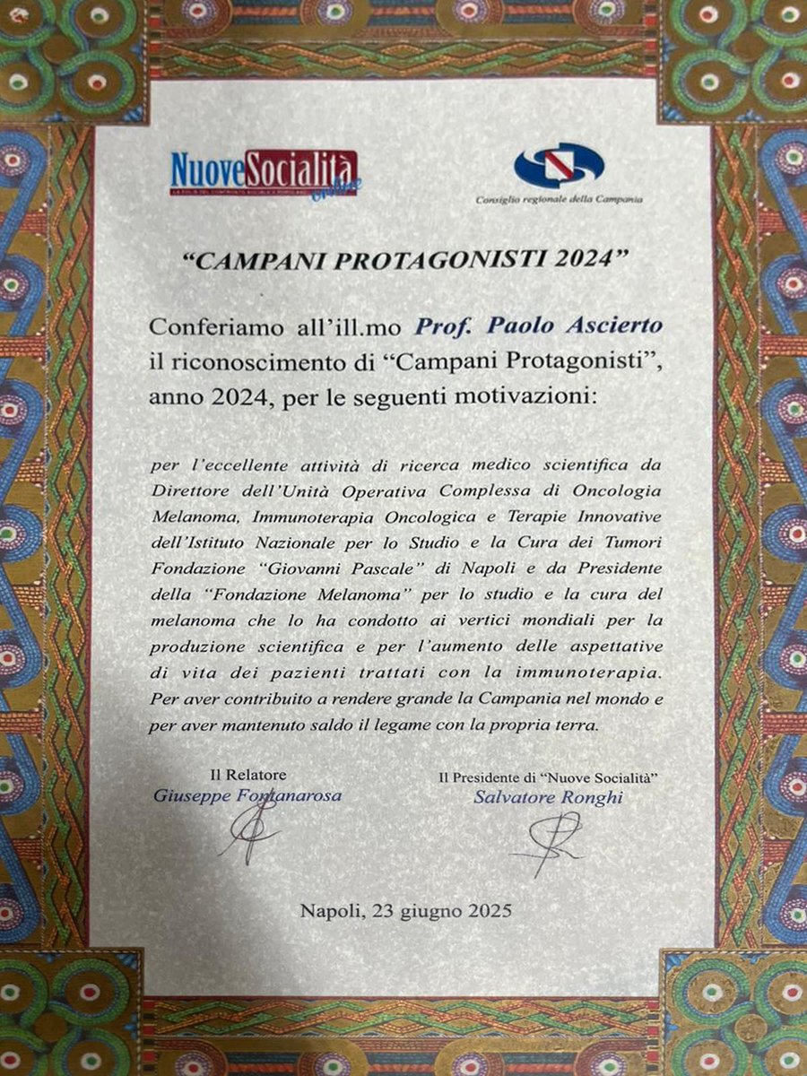 Paolo A. Ascierto tweet media