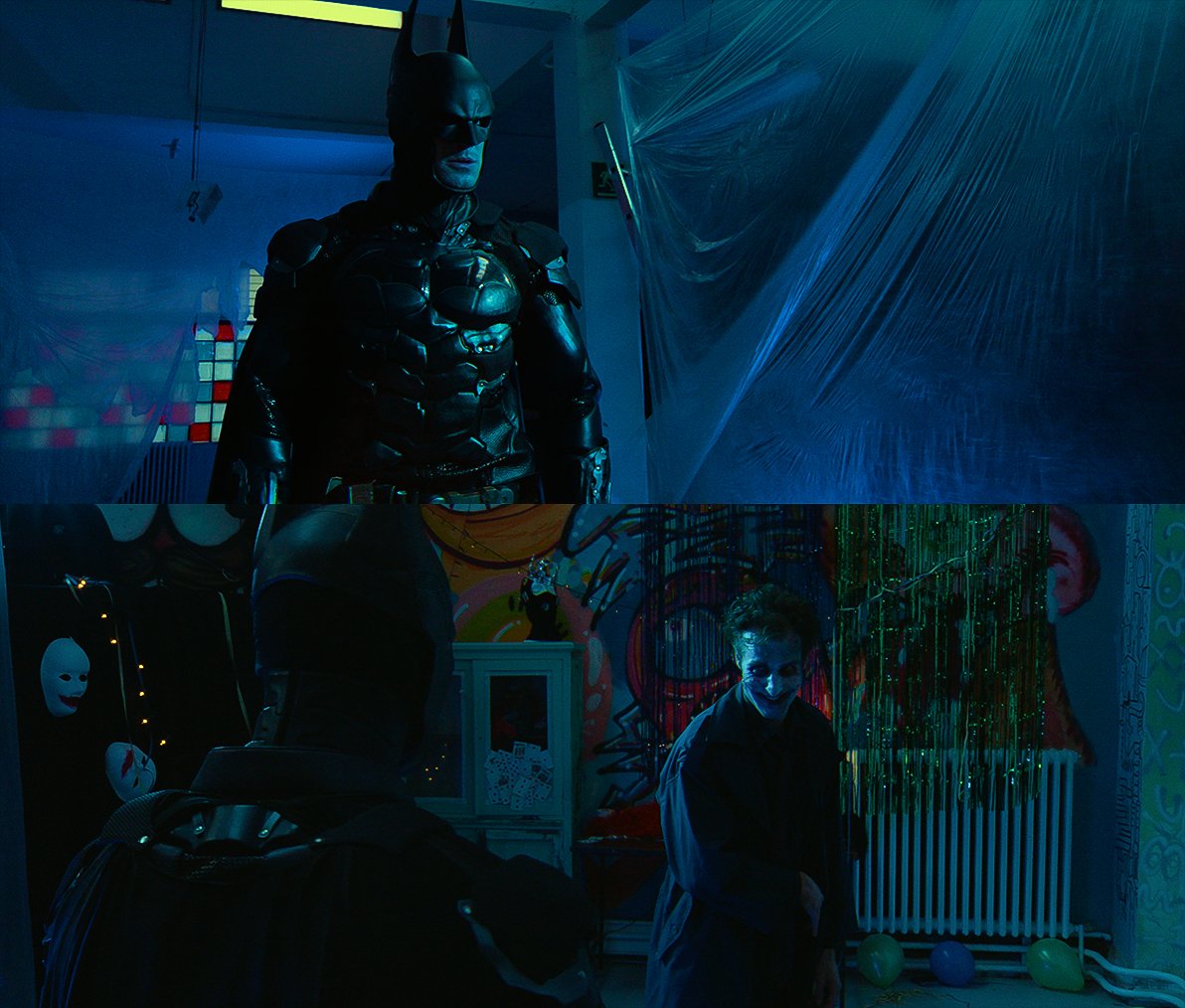 Un momento que deseábamos vislumbrar todos los del equipo... fue este. La primera vez que Batman y Joker iban a estar juntos en el mismo set.

#BatmanLastNight