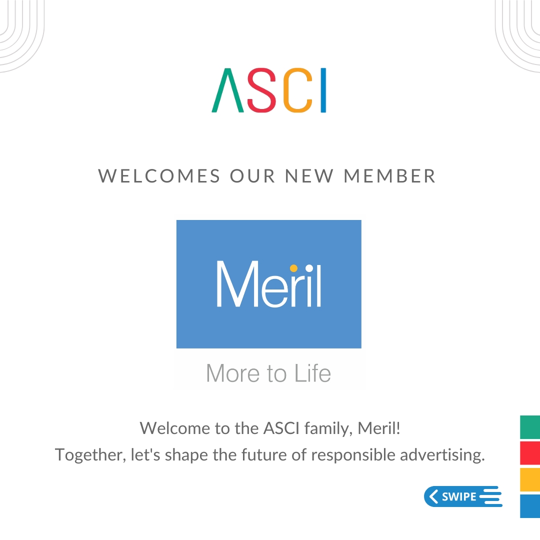 ascionline's tweet image. We welcome @MerilLife to the ASCI family!

Meril develops and manufactures medical devices across various therapeutic areas, supporting advancements in healthcare. We appreciate their support for advertising self-regulation

For ASCI membership: member@ascionline.in

#ASCIMember