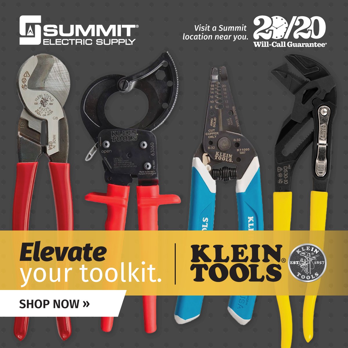 summit_electric's tweet photo. Experience the craftsmanship of Klein's hand tools! Engineered for precision and durability. Elevate your toolkit with Klein Tools from Summit! https://t.co/X5eE59dBSc https://t.co/FGSa3dbL0M