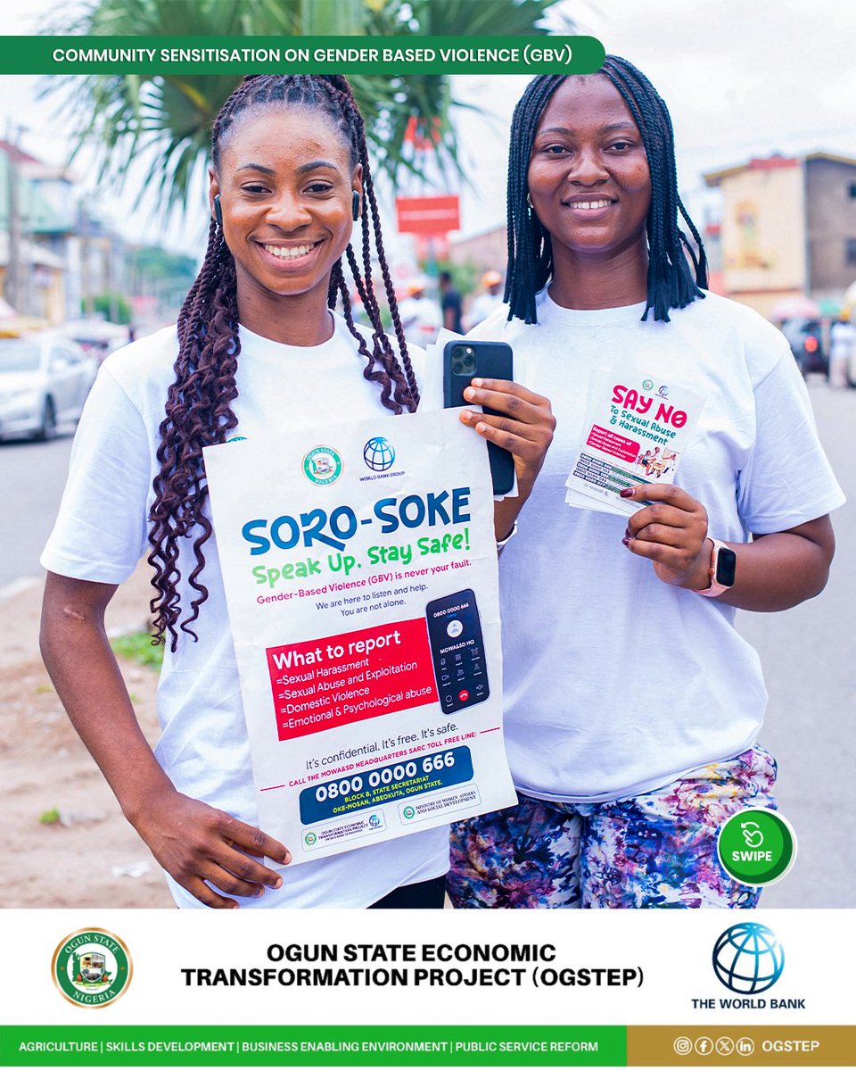 ogstep2020's tweet photo. These efforts were carried out to remind people that GBV is not “private business” but a community issue.

#GBV #OGSTEP #OgunState https://t.co/mux7n6tCjv