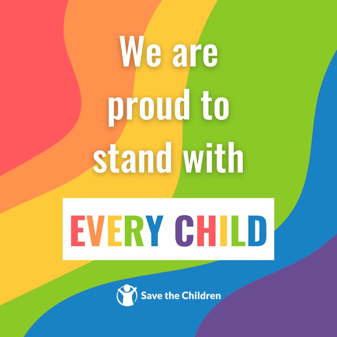 save_children's tweet image. We stand with every child - so they always feel pride in who they are ❤️
For over 100 years, we've protected children's rights. We won’t stop today.
Happy #PrideMonth🌈