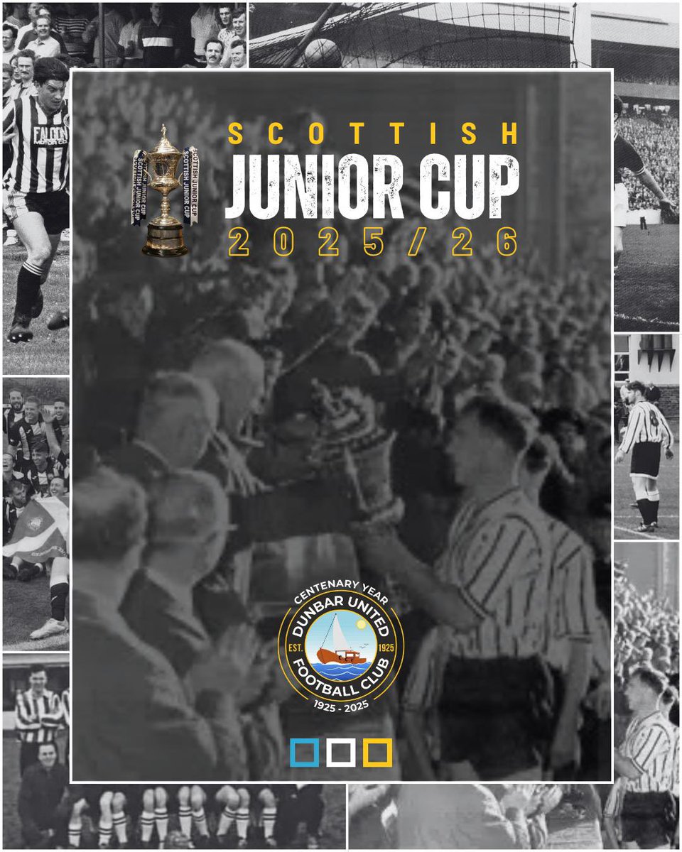 Dunbar United Football Club is proud to announce its participation in the 2025/26 Scottish Junior Cup, marking an exciting new chapter in the club’s rich history in its centenary year.

Click below for the full story:

facebook.com/share/18Xid4FF…

🏆🖤🤍💯