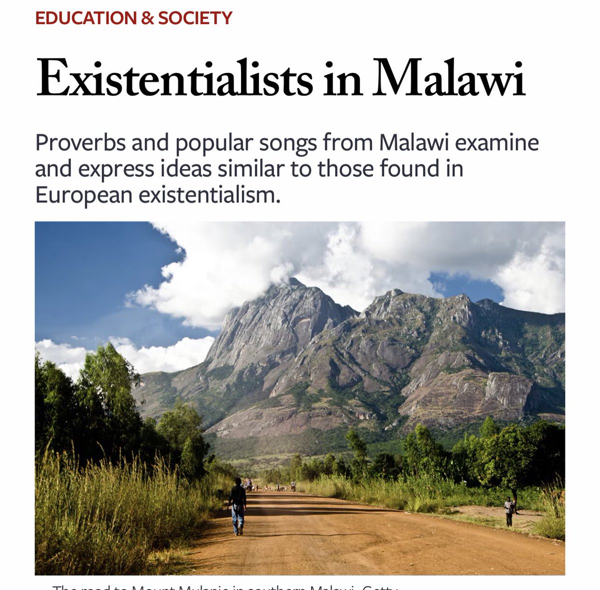 Malawian parables &amp; songs, crafted by everyday people, reflect deep existential thought. Explore in The Journal of Humanities, part of the African Journals Initiative (JSTOR, Pluto Journals &amp; African Book Collective). #AfricanPhilosophy daily.jstor.org/existentialist… <a href="/AfricanJou88165/">African Journals Initiative</a>