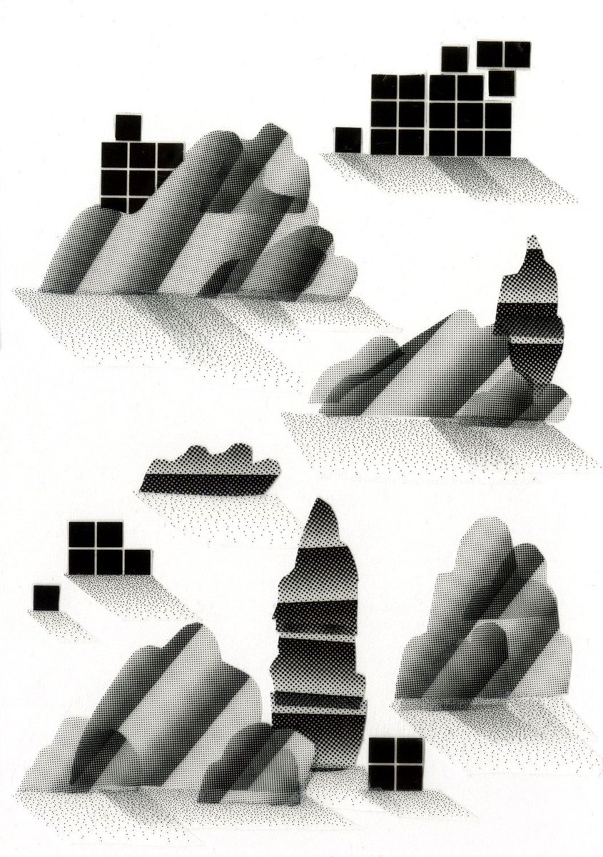 Green &amp; Black blocks🌳▪️◾️