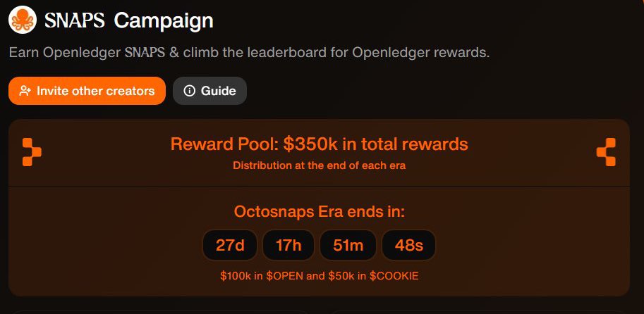YUSUF (@yusuf_17__) on Twitter photo We at <a href="/OpenledgerHQ/">Openledger</a> are giving you an easy \$\$ opportunity via <a href="/cookiedotfun/">Cookie DAO 🍪</a> 🍪💰
But that’s not all — I & <a href="/soonmource/">SOONMOURCE(Locked In arc)🐙</a> will host exclusive OpenLedger content events right here!
You’ll win:
• 💵 Cash
• ⬜️ Mystery Prizes
• ⬜️ More surprises
Stay tuned 👀 #OpenLedger #Snaps We at <a href="/OpenledgerHQ/">Openledger</a> are giving you an easy \$\$ opportunity via <a href="/cookiedotfun/">Cookie DAO 🍪</a> 🍪💰
But that’s not all — I & <a href="/soonmource/">SOONMOURCE(Locked In arc)🐙</a> will host exclusive OpenLedger content events right here!
You’ll win:
• 💵 Cash
• ⬜️ Mystery Prizes
• ⬜️ More surprises
Stay tuned 👀 #OpenLedger #Snaps