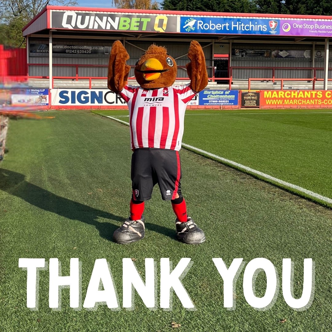 🌟 Huge THANK YOU to everyone who backs Cheltenham Town Community Trust — we couldn’t do it without you! 

This #SmallCharitiesWeek, help us make a BIG difference. Every £1 creates £14 of social value. 💪 

Donate here: checkout.justgiving.com/f0si3ok6nz