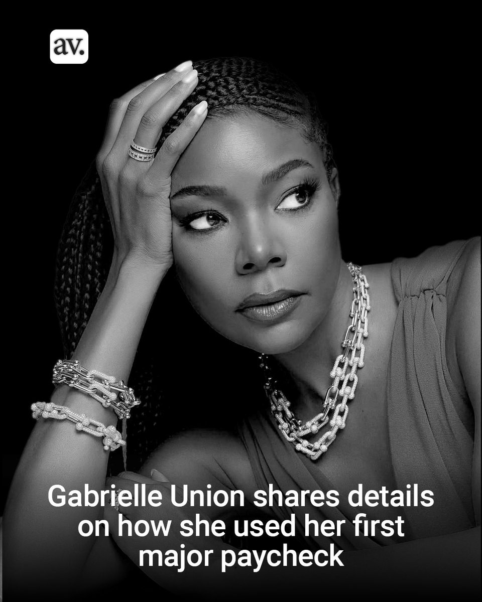 ansvilintel's tweet photo. Gabrielle Union spills the tea on her first big Hollywood paycheck splurge, a shiny Mazda Miata! The "Bring It On" star shared at the American Black Film Festival that she regretted not getting the sunroof, a choice her dad also disapproved of.  #GabrielleUnion #Hollywood https://t.co/qg8EpgWRNj
