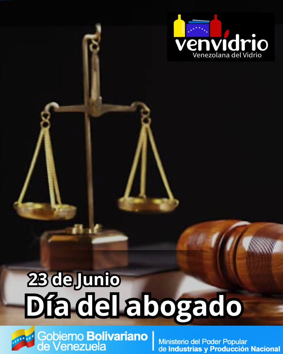 ¡Venvidrio saluda a todos los abogados en su día! 

En Venvidrio, reconocemos la invaluable labor de quienes defienden la justicia y el estado de derecho. <a href="/MPPIPNVEN/">MPPIPN</a>