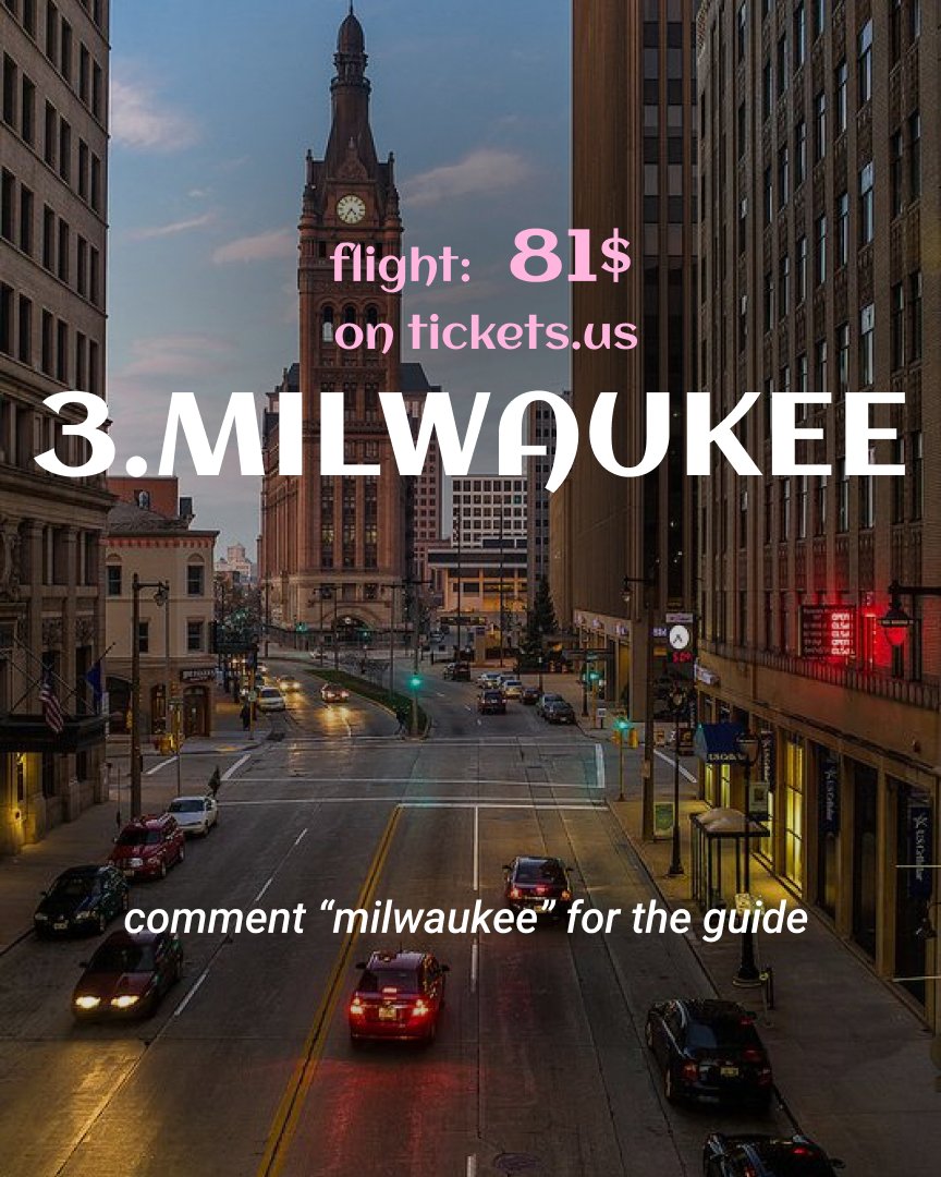 tickets_hq's tweet photo. Hidden summer gems under $150?
Charming streets, local flavors, and sunny vibes — all without the crowds or high prices.
📲 Book now on TICKETS and discover your next underrated getaway!
#cheapflights #tickets_us #flightsFromUS #summertravel #underratedcities https://t.co/vnboFcA8am