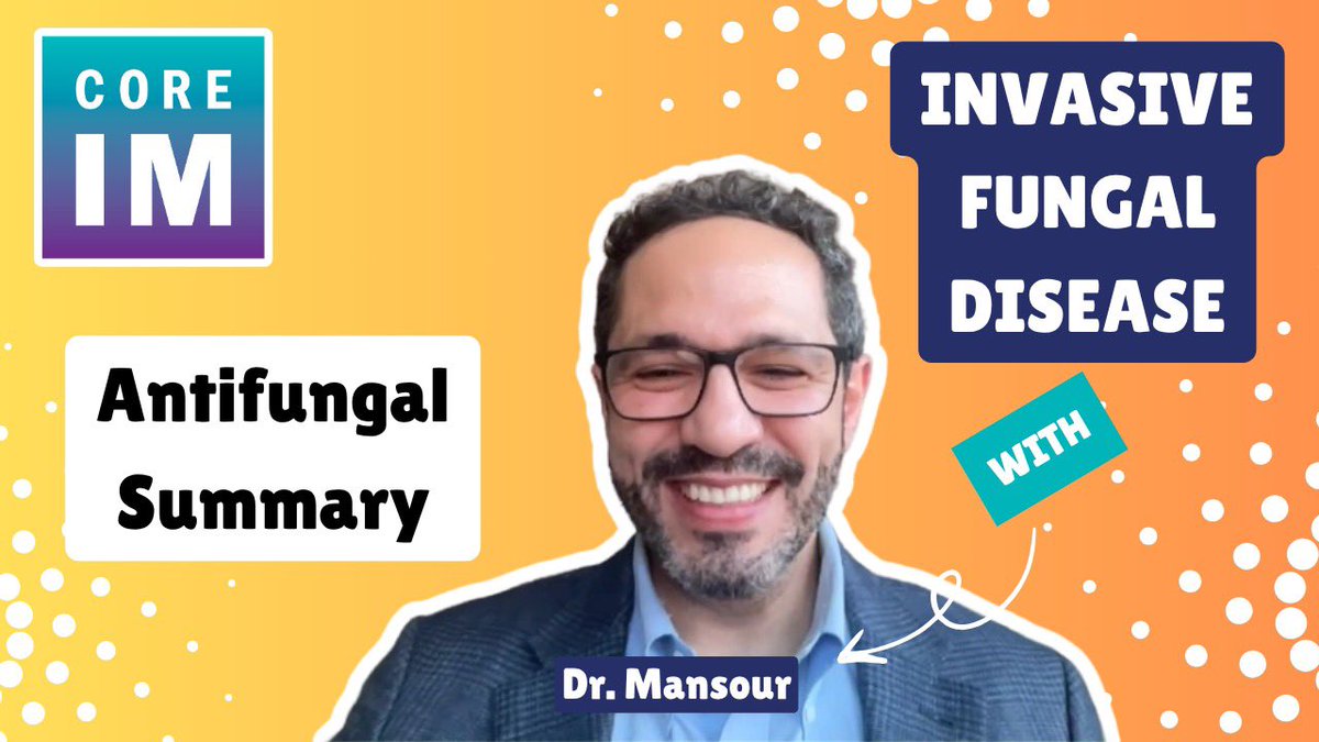 1/ 🚨 NEW #BehindTheScenesInterview: Invasive Fungal Disease

Let’s review:
🐞 Antifungal treatments 
🐛 Thrush vs. leukoplakia
🐜 Amphotericin in clinical practice 

🖥️: coreimpodcast.com/2025/06/23/inv…