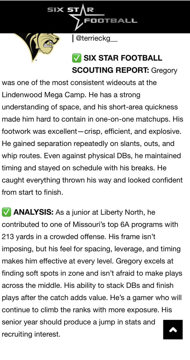 Terrieck Gregory (@terrieckg__) on Twitter photo Thank you <a href="/sixstarfootball/">Six Star Football | PLUS+</a> for the write up! Ready to make some heads turn this season.
#NarrOW
<a href="/CoachALierman/">Coach Lierman</a> <a href="/CoachMalone816/">Drew Malone</a> <a href="/Vince_Mayle/">Coach Mayle</a> <a href="/_CoachDbZo/">Zion "ZO" Williams</a> <a href="/CoachJonnyHeck/">Jonathan Heck</a> <a href="/CoachTwe/">Logan Twehous</a> <a href="/Dawavykoach/">Coach Wright</a> <a href="/Coach_Middleton/">Matthew Middleton</a> <a href="/JoelOsborn_BC/">Joel Osborn</a> <a href="/coach_hauser/">Aaron Hauser</a> Thank you <a href="/sixstarfootball/">Six Star Football | PLUS+</a> for the write up! Ready to make some heads turn this season.
#NarrOW
<a href="/CoachALierman/">Coach Lierman</a> <a href="/CoachMalone816/">Drew Malone</a> <a href="/Vince_Mayle/">Coach Mayle</a> <a href="/_CoachDbZo/">Zion "ZO" Williams</a> <a href="/CoachJonnyHeck/">Jonathan Heck</a> <a href="/CoachTwe/">Logan Twehous</a> <a href="/Dawavykoach/">Coach Wright</a> <a href="/Coach_Middleton/">Matthew Middleton</a> <a href="/JoelOsborn_BC/">Joel Osborn</a> <a href="/coach_hauser/">Aaron Hauser</a>