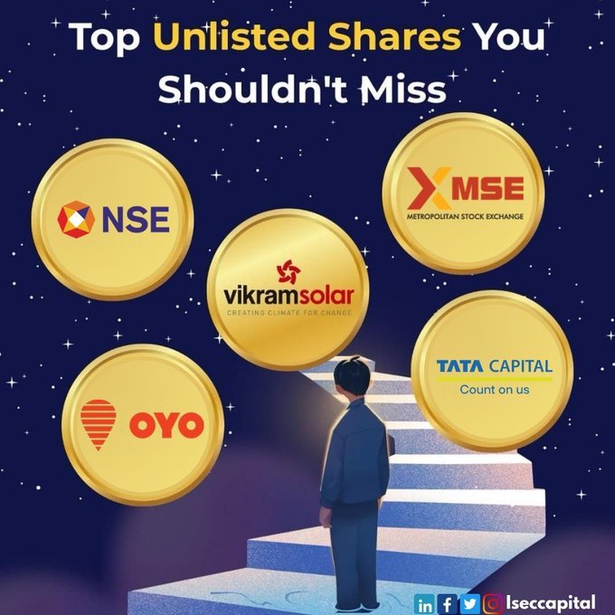 Harshitha_888's tweet photo. Top #Unlistedshares are Available for Best Price

DM me https://t.co/FNB9nLWeAD

#UnlistedShares #StockMarket #Investing #NSE #OYO #MSEI #StockMarketUpdate #StockMarketIndia #IPO #Investments #CDSL #SME #Sebi #Nifty50 https://t.co/fAMTTcVETb