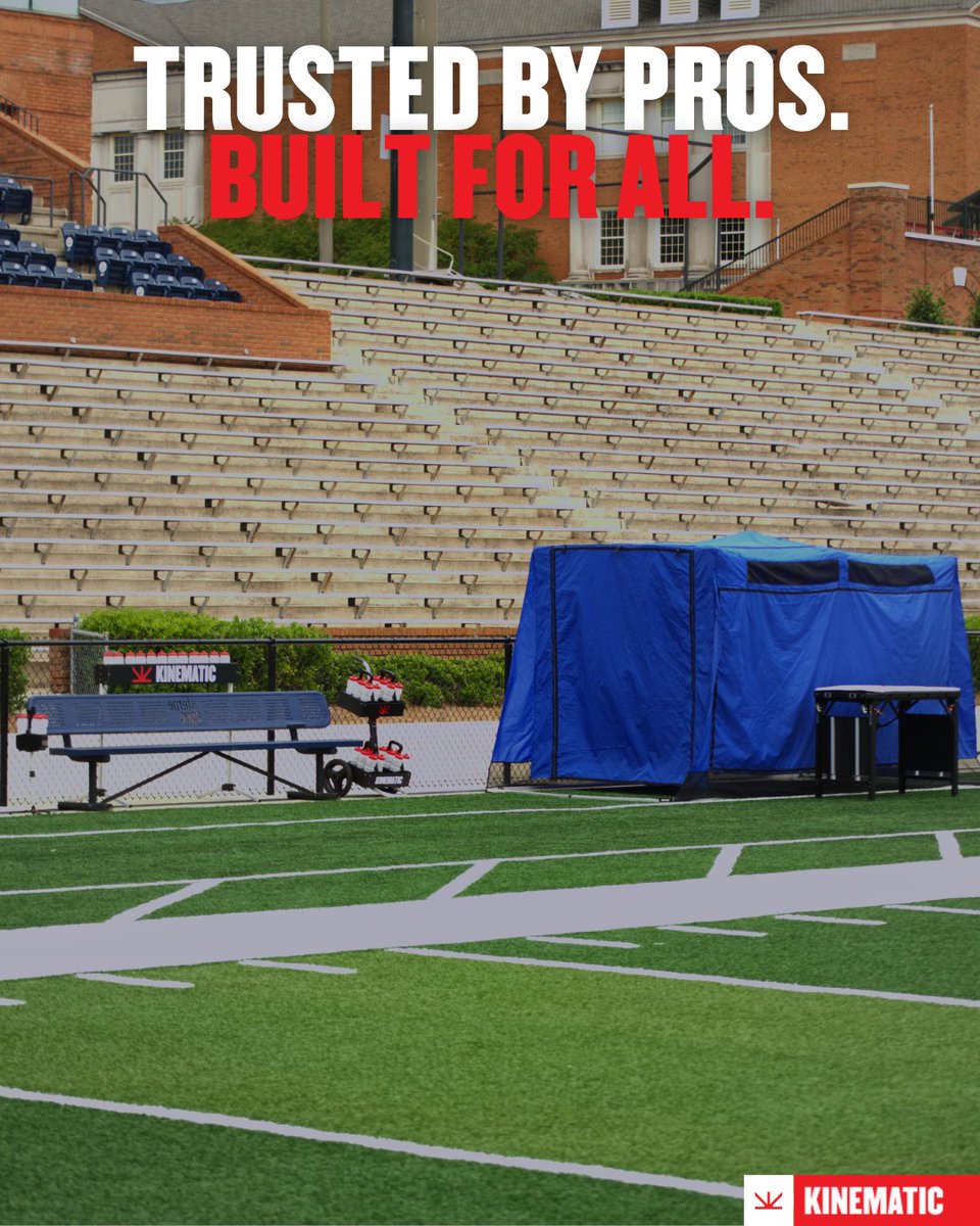 The gear you see on the biggest stages isn't just for show. It's for impact.

With Kinematic, you get the same field-tested equipment used by elite athletic departments built with durability, mobility, and function in mind.

Because every athlete deserves the best.