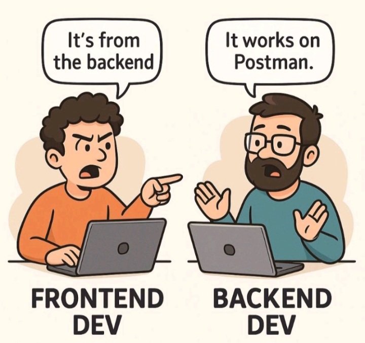 Code_Red_One's tweet image. It&apos;s always from the backend 😅
We don&apos;t make mistakes 😁

#FrontendDev