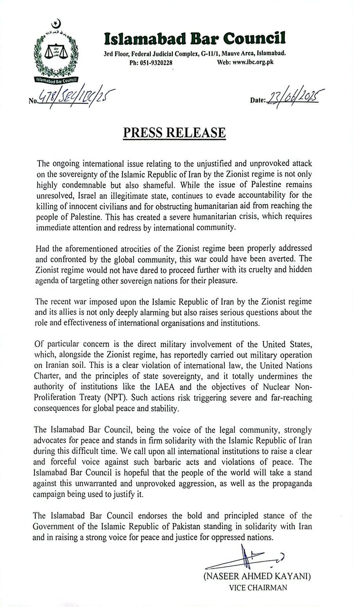 ICTBarCouncil's tweet photo. #IranIsraelConflict #Iran #IranVsIsrael #FreePalestine https://t.co/FQypqcgTZo