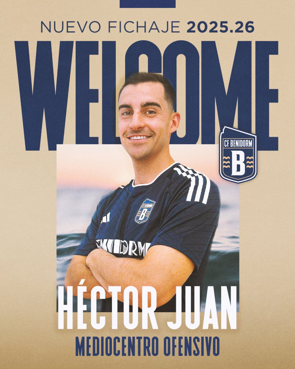 🆕 WELCOME! | 𝗡𝗨𝗘𝗩𝗢 𝗙𝗜𝗖𝗛𝗔𝗝𝗘 25.26 💙🌇

✔️ <a href="/HectorJuan_10/">HECTOR</a>
· Posición: Centrocampista ofensivo
· Edad: 26 años
· Procedencia: Rayo Ibense (3ª RFEF)

#ILOVECFBENIDORM #AmuntBenidorm #VamosBenidorm