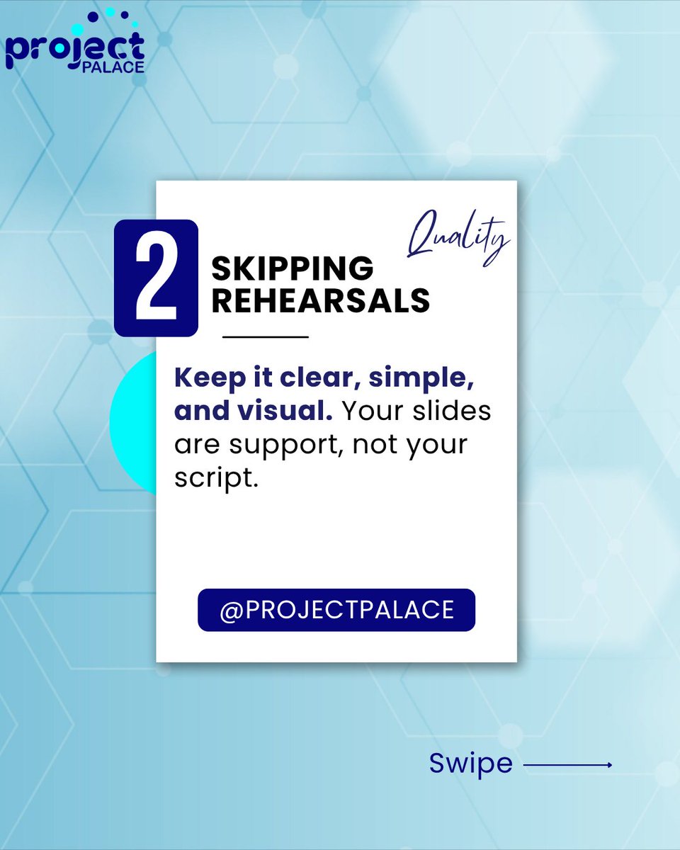 ProjectPalacePP's tweet image. Your defense isn’t just about your research — it’s about how you present it. Avoid these slip-ups:

#MondayMotivation #DefenseTips #ProjectPalace #AcademicSuccess #ResearchSupport #WhereProjectsFindLife