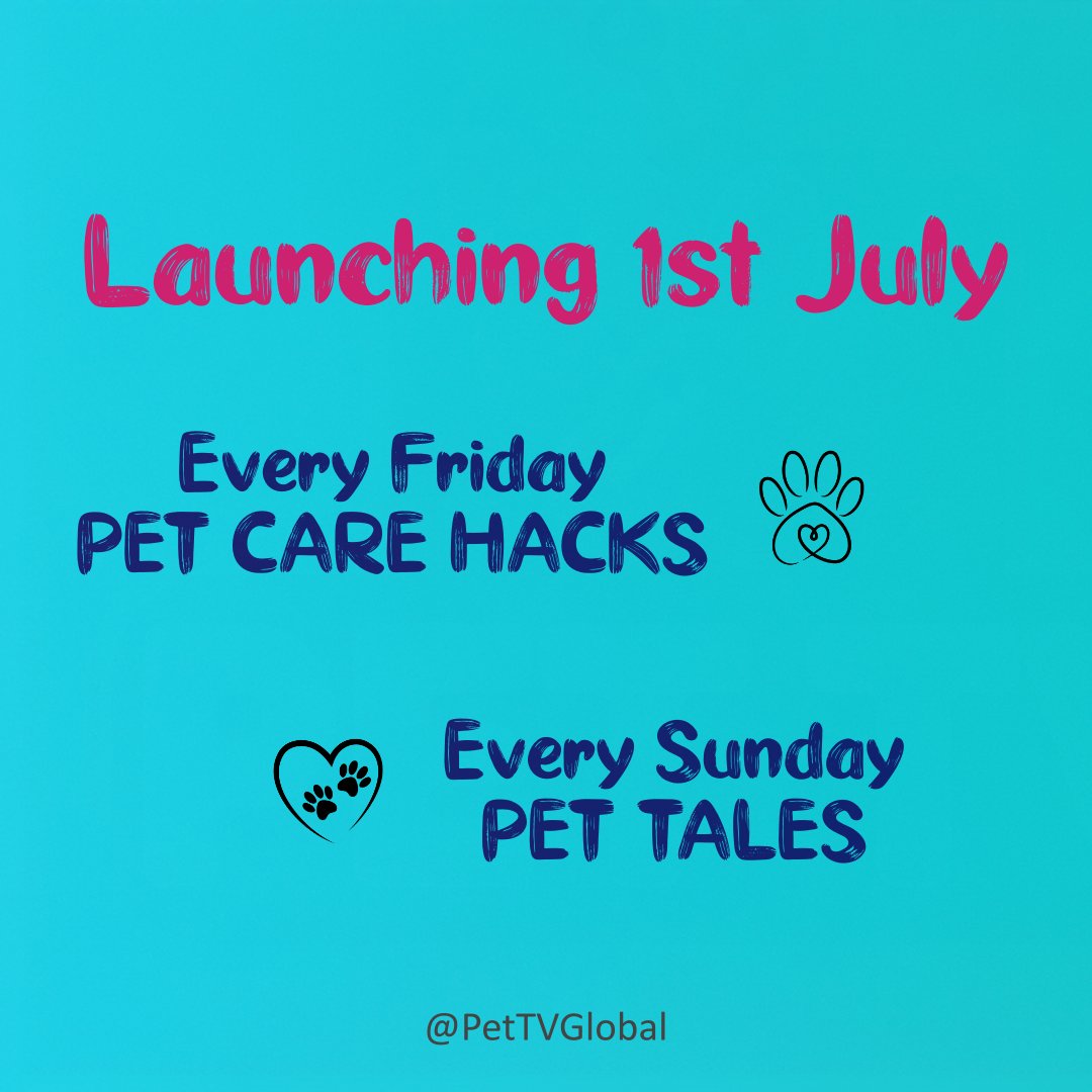 pettvglobal's tweet image. 🎬 Say hello to PET TV!
A brand-new YouTube channel celebrating pets — with weekly hacks, emotional stories, and lots of wagging tails.
🐾 Pet Hacks every Friday
❤️ Pet Tales every Sunday
📺 Launching 1st July
#PetTV #PetLoversIndia #PetCareTips #PetTales #DogCareIndia #CatLove