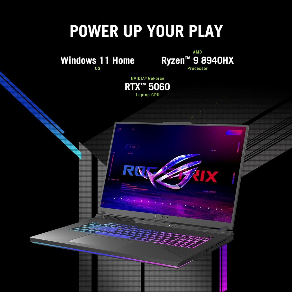 smarttechbrief's tweet image. ASUS ROG Strix G18 (2025) Gaming Laptop, 18” ROG Nebula Display 16:10 2.5K 240Hz/3ms, NVIDIA® GeForce RTX™ 5060, AMD Ryzen™ 9 7940HX Mobile Processor, 32GB DDR5-5200Mhz, 1TB PCIe Gen 4 SSD, Wi-Fi 6E
Product Link: amzn.to/4497hne
#laptopdeals #laptopsales