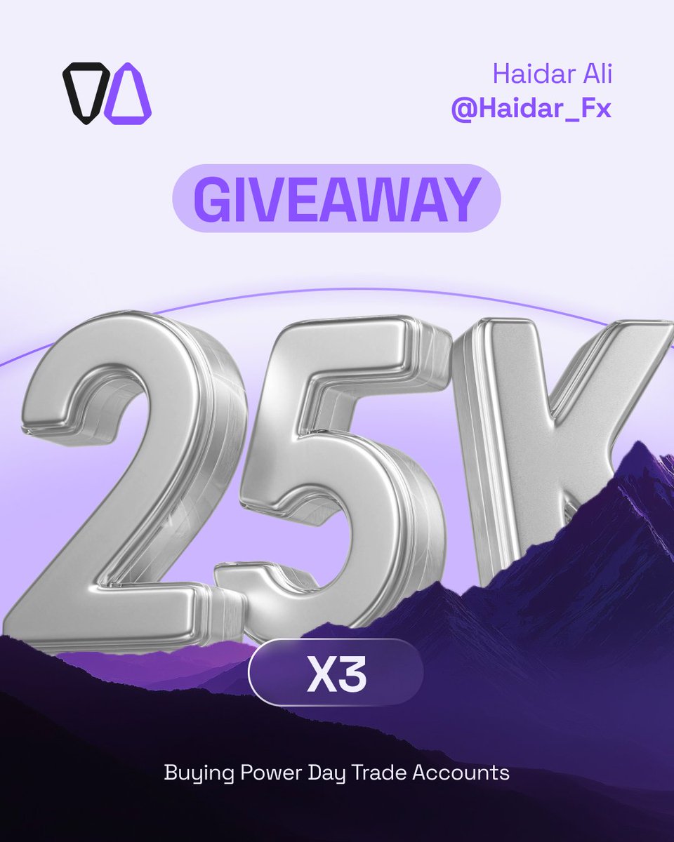 Haidar Ali | 🎓 (@haidar_fx) on Twitter photo 🚨Giveaway Time🚨
75k $ Worth Account Giveaway 🎁
3 X 25k challenge account
🔹To enter follow:-
<a href="/Haidar_Fx/">Haidar Ali | 🎓</a>
<a href="/GetLocksley/">Locksley</a>
<a href="/onlineforexi/">Muhammad Ali</a>
🔹Like + Retweet + comment
🔹Like + Retweet+ Tag 3 friends in their pinned post
🔹Get in: locksleytrading.com 🚨Giveaway Time🚨
75k $ Worth Account Giveaway 🎁
3 X 25k challenge account
🔹To enter follow:-
<a href="/Haidar_Fx/">Haidar Ali | 🎓</a>
<a href="/GetLocksley/">Locksley</a>
<a href="/onlineforexi/">Muhammad Ali</a>
🔹Like + Retweet + comment
🔹Like + Retweet+ Tag 3 friends in their pinned post
🔹Get in: locksleytrading.com