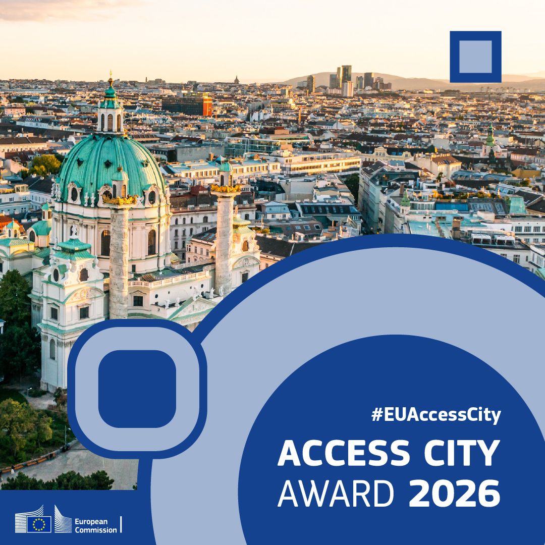 Just launched: The #EUAccessCity Award 2026!

Is your city committed to improving accessibility? Tell them to apply:
- 3 prizes, and
- Special Mention on Accessibility in Housing 

Deadline 9 Sept 2025. Apply now! commission.europa.eu/strategy-and-p… 

#Accessibility #EUAccessCity