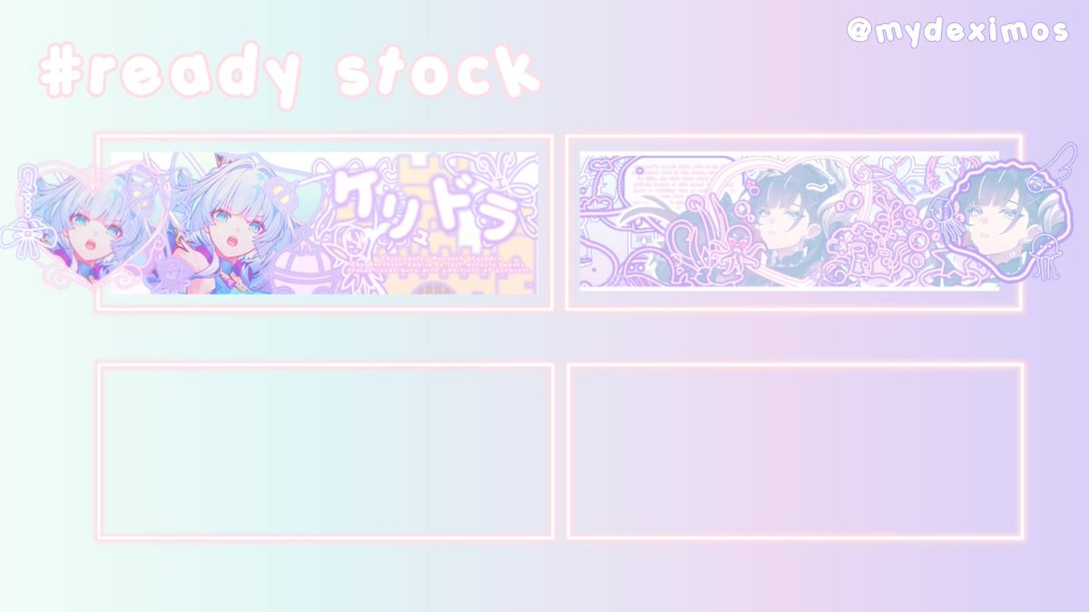 🐇rt &amp; like are really apriciated !

Haloo semuaa ! Chia disini mau minta kalian buat ospekin setup baru chia sama 3 layout yang bakal chia ready stock in nanti sekitar jam 22.00🩷 kalau ada kesamaan atau ada yang tida aman bisa dm chiaa yaaw, arigatoow :3