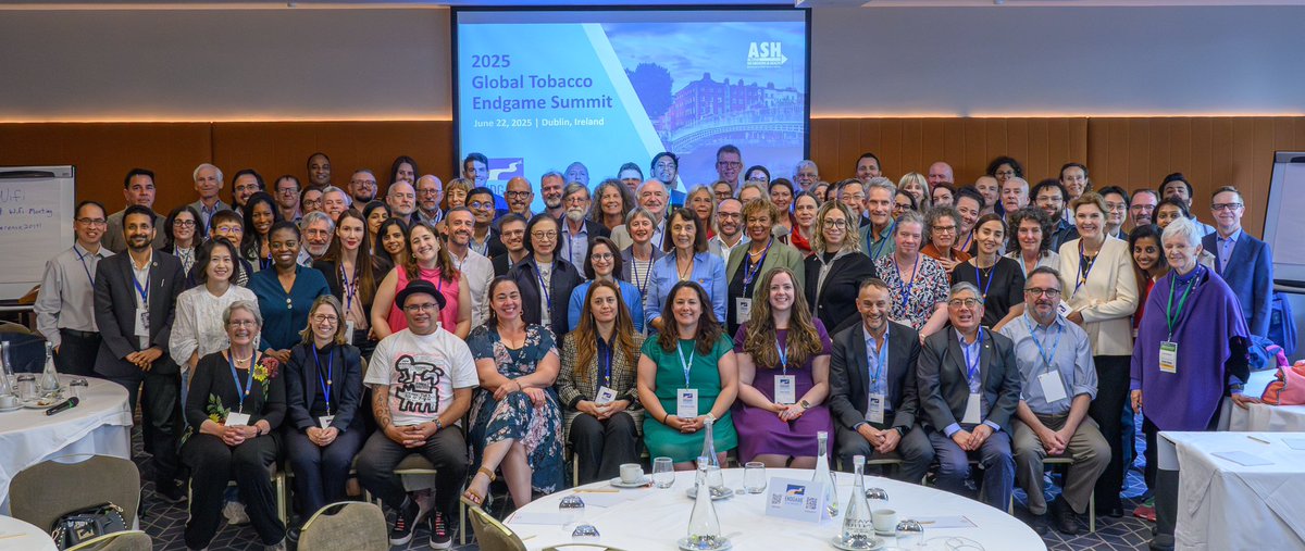 AshOrg's tweet photo. Thank you to all speakers and participants of the 2025 Global Tobacco Endgame Summit. We truly value your engagement and look forward to implementing the tobacco endgame together!

#WCTC2025 #TobaccoFreeFuture #TobaccoEndgame 1/3 https://t.co/VJKmFMRvlL