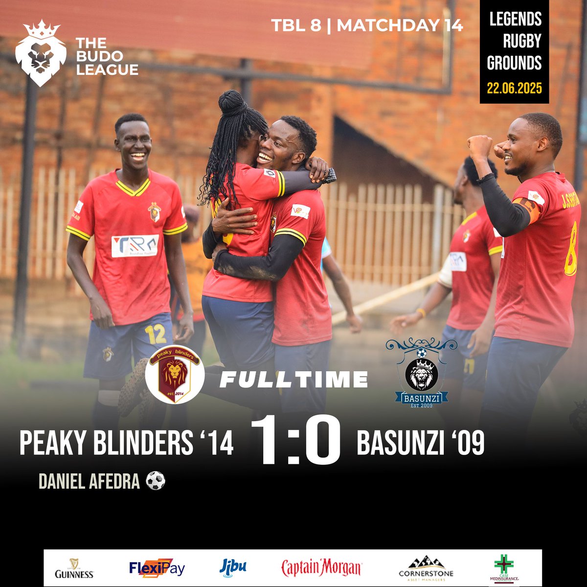 Back in the goals for <a href="/PB_budo14/">Peaky Blinders F.C⭐⭐</a> , a late strike from Daniel Afedra was enough to secure victory for the Peaky Blinders ✅

#TBL8 | #FinalBend | #MangoPower