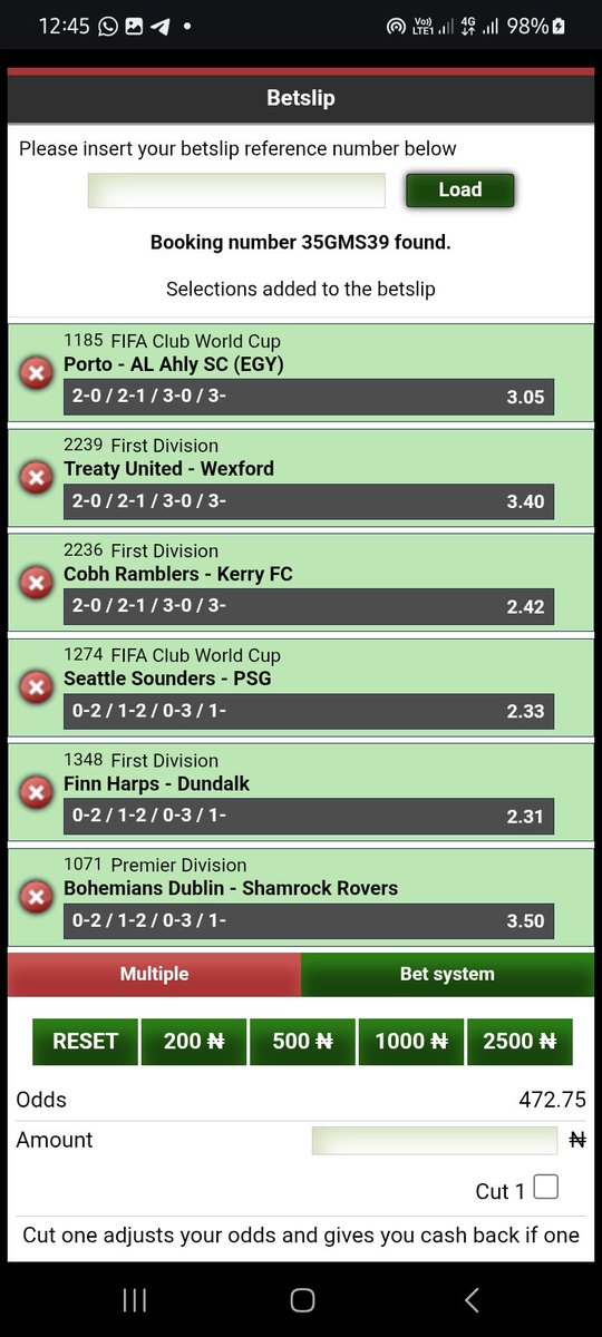 Woozzaa (@woozzaabets) on Twitter photo Favourites 1 UP Accumulators π₯
Favourites to Win a Half or Score π₯
6/6 Multi Correct Scores Banker π₯
Let's Play Again π»
π 1οΈβ£0οΈβ£+ 1οΈβ£0οΈβ£ + 4οΈβ£7οΈβ£0οΈβ£+ Odds
Codes π #Bet9jaCode
35GLRBS 35GM5NB 35GMS39
Bookie <a href="/Bet9jaOfficial/">Bet9ja: The home of #betBOOM! π£</a>
Not on ?
Register and Play π Favourites 1 UP Accumulators π₯
Favourites to Win a Half or Score π₯
6/6 Multi Correct Scores Banker π₯
Let's Play Again π»
π 1οΈβ£0οΈβ£+ 1οΈβ£0οΈβ£ + 4οΈβ£7οΈβ£0οΈβ£+ Odds
Codes π #Bet9jaCode
35GLRBS 35GM5NB 35GMS39
Bookie <a href="/Bet9jaOfficial/">Bet9ja: The home of #betBOOM! π£</a>
Not on ?
Register and Play π