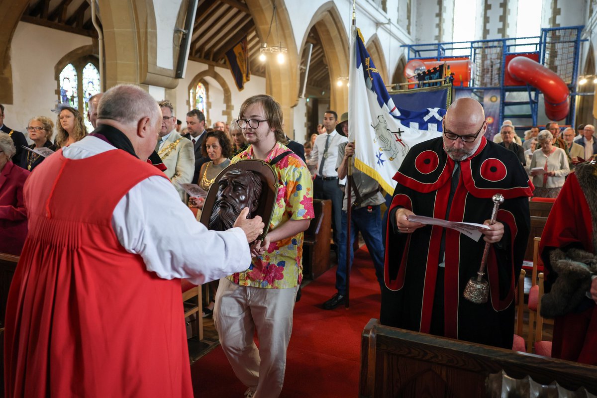 Celebrating the Feast of St John in Penzance yesterday.