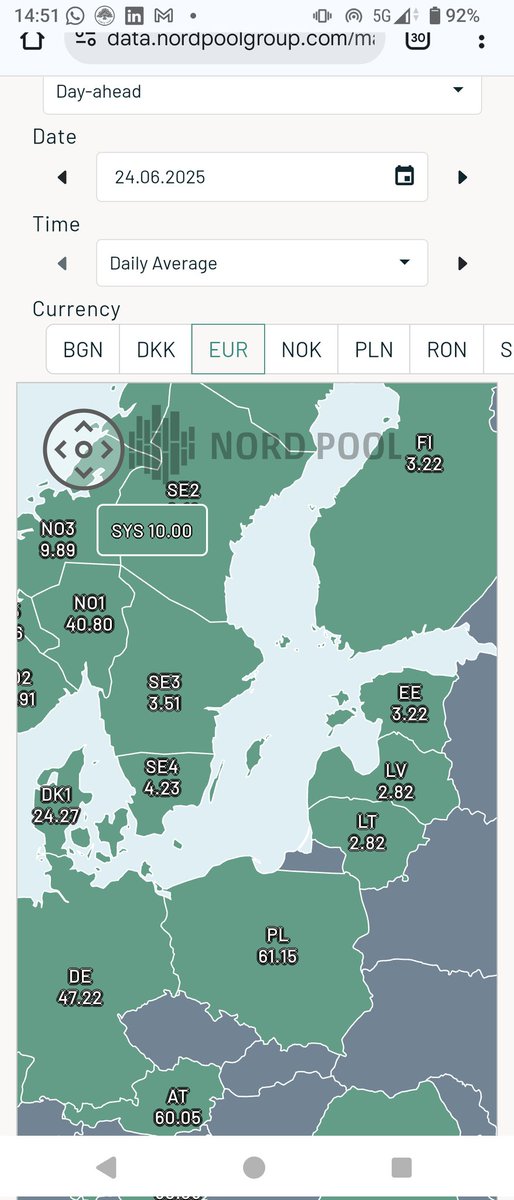 Rīt Latvijā un Lietuvā zemākās elektroenerģijas cenas visā reģionā.