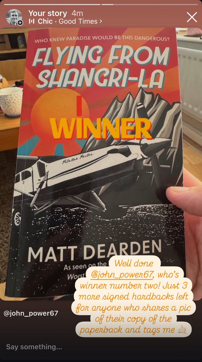 🎉 Another winner from Instagram! Just 3 more signed hardbacks left for anyone who tweets a pic of their copy of my paperback and tags me 🤙🏻