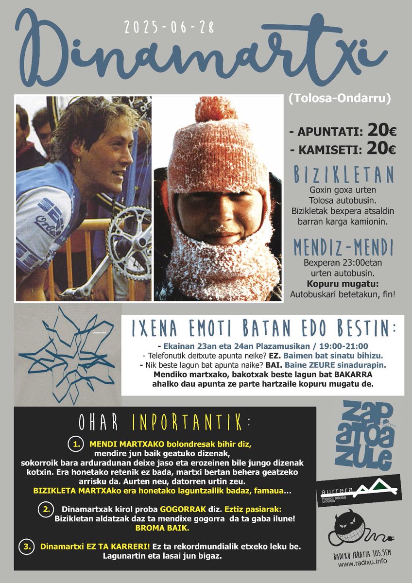 Akorda gaur eta bixar apuntateko aukeri!