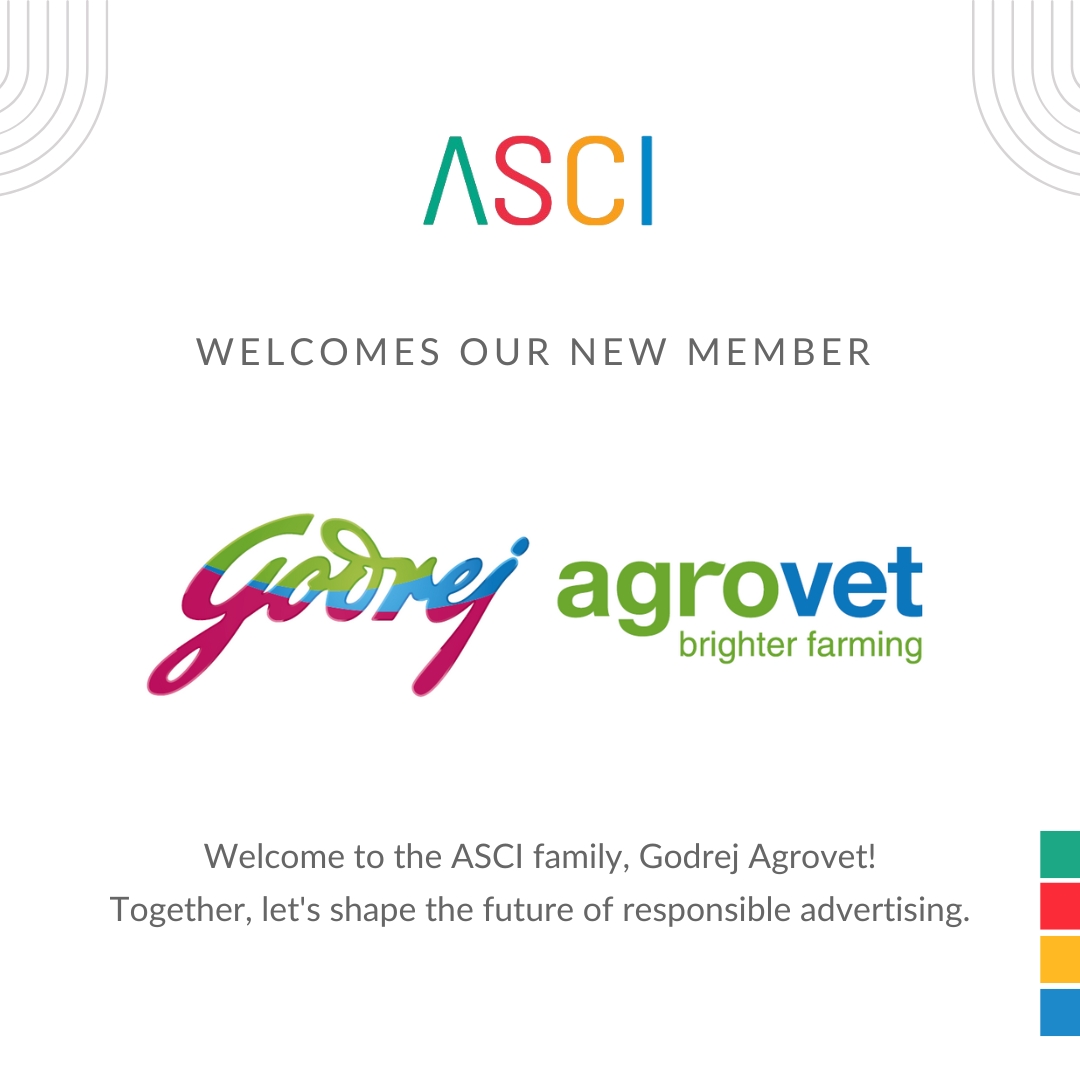 ascionline's tweet image. We welcome @godrejagrovet to the ASCI family!

Godrej Agrovet operates across animal feed, crop protection, dairy, and food processing, contributing to India’s agri sector.

For ASCI membership: member@ascionline.in

#ASCIMember #GodrejAgrovet #SelfRegulation