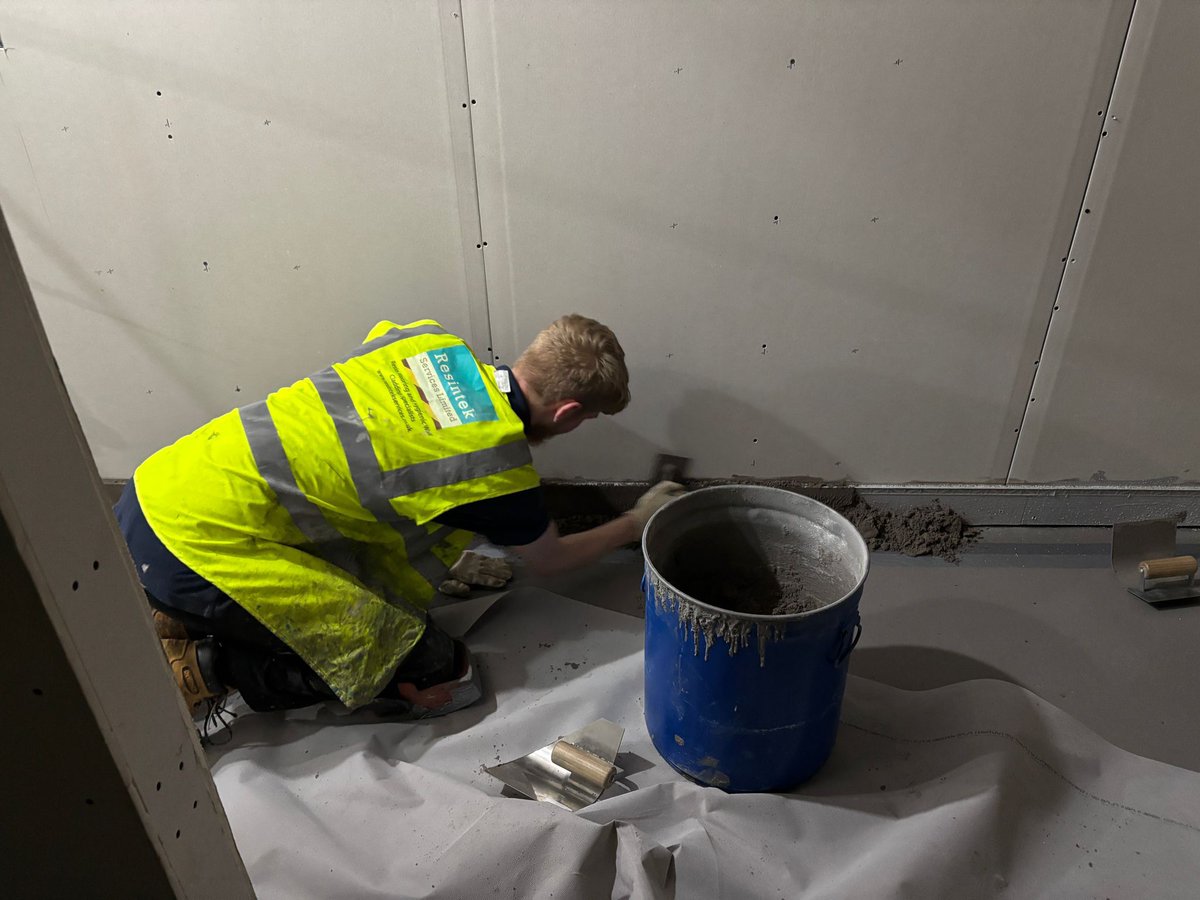 ResintekServ's tweet photo. Resintek launched our youth initiative in June 2022 &amp; Luke joined us. His journey from a rookie to a resin flooring installer in 3 years is inspirational. It shows the power of investing in youth. Hats off to Luke &amp; all young individuals shaping their future.  @whertscollege https://t.co/7nM3qJ1cXG