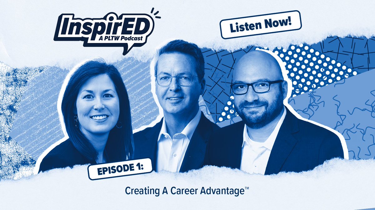PLTWorg's tweet image. Season 1/Episode 1 of "InspirED: A PLTW Podcast" is LIVE!
In our first episode, we discuss how Career Advantage at PLTW makes a real impact on effectively preparing students for future career pathways.
Watch on YouTube:
Episode 1: bit.ly/4n8Dune
Subscribe to the…