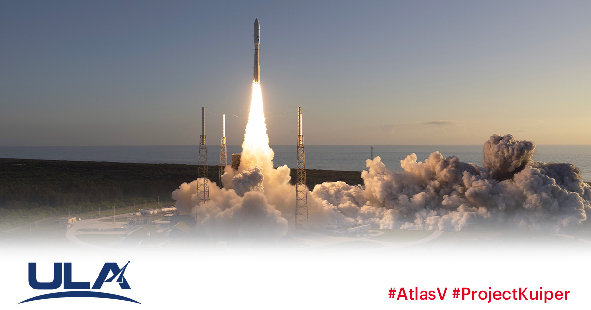 ulalaunch's tweet photo. All Kuiper 2 satellites have successfully deployed into space! Congratulations to Amazon and the Project Kuiper team and thank you for again entrusting United Launch Alliance and the Atlas V rocket to deliver.

See our news release: https://t.co/sP3Ak8jr27 https://t.co/3KNEFOMiUM