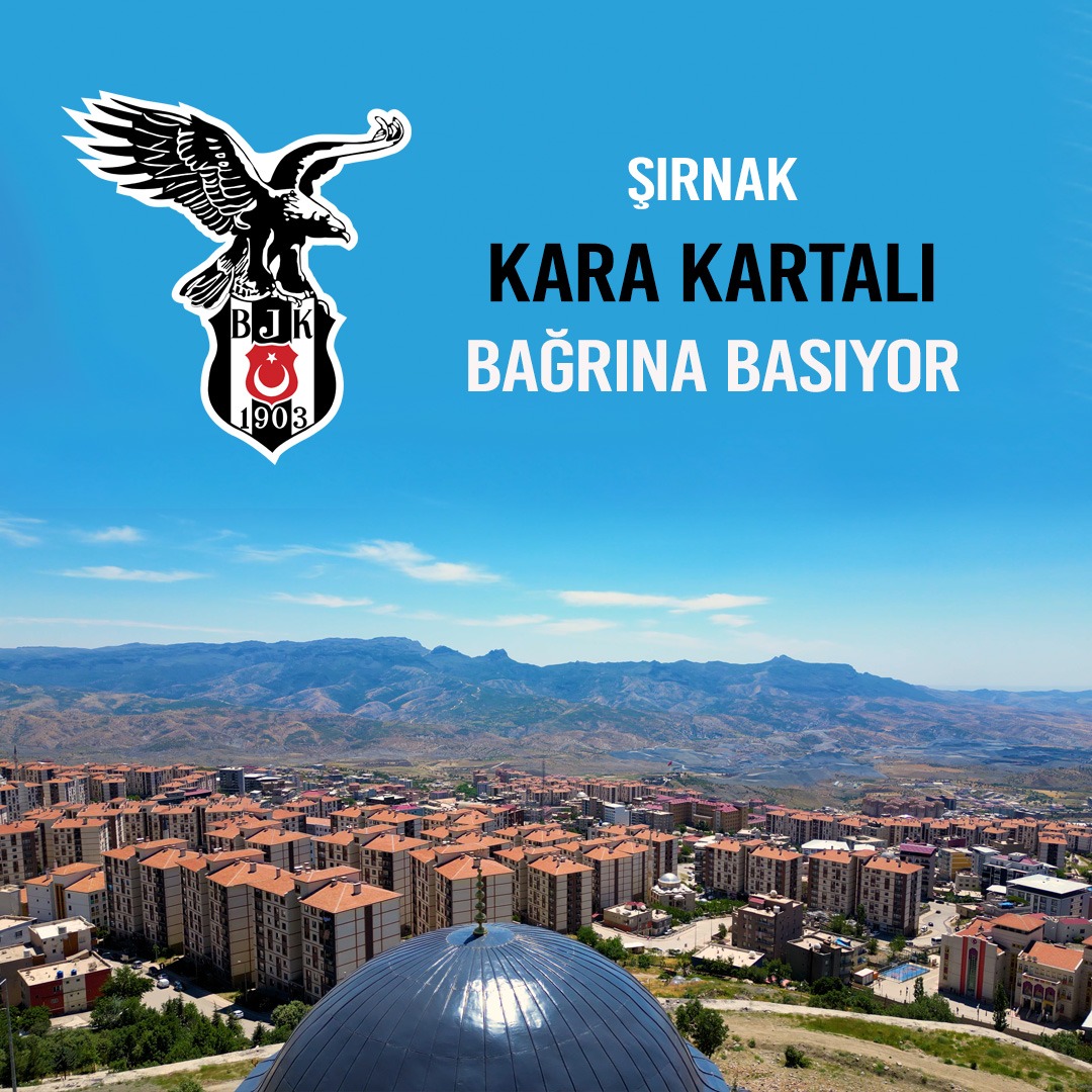 T.C. Şırnak Valiliği (@sirnakvaliligi) on Twitter photo Türk futbolunun büyük kulüplerini şehrimize davet ettik. Bu kapsamda <a href="/Besiktas/">Beşiktaş JK</a> Şırnak’a geliyor.
Yarın 18.30'da, Şırnak Şehir Stadı’nda;
Şırnak’ın gençleri, Beşiktaş U16 takımıyla gösteri maçında sahaya çıkacak.
⏰ Tüm halkımızı yarın saat 18.00’de tribünlere bekliyoruz! Türk futbolunun büyük kulüplerini şehrimize davet ettik. Bu kapsamda <a href="/Besiktas/">Beşiktaş JK</a> Şırnak’a geliyor.
Yarın 18.30'da, Şırnak Şehir Stadı’nda;
Şırnak’ın gençleri, Beşiktaş U16 takımıyla gösteri maçında sahaya çıkacak.
⏰ Tüm halkımızı yarın saat 18.00’de tribünlere bekliyoruz!