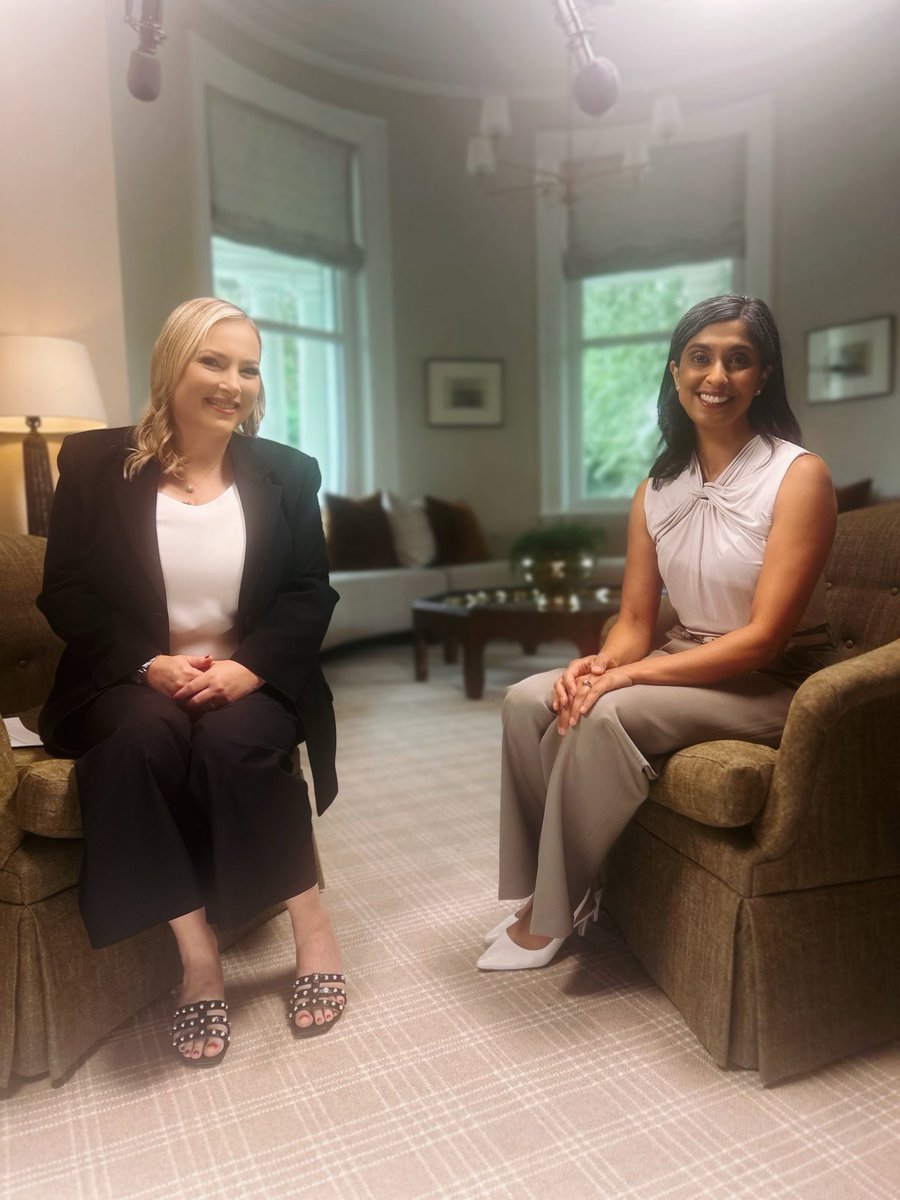 I had the distinct privilege of conducting our Second Lady ⁦<a href="/SLOTUS/">Second Lady Usha Vance</a>⁩ Usha Vance’s first ever long form interview on camera and truly can’t wait to share it with you on my ⁦<a href="/2waytvapp/">2WAY</a>⁩ show Citizen McCain this Wednesday.

One of my favorites I’ve ever done!

♥️🇺🇸
