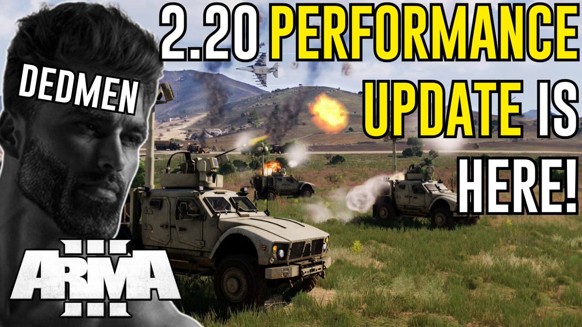 New #Arma3 video coming today at 1000 CST! Thank you to Dedmen and the Arma 3 dev team for all your insanely hard work!