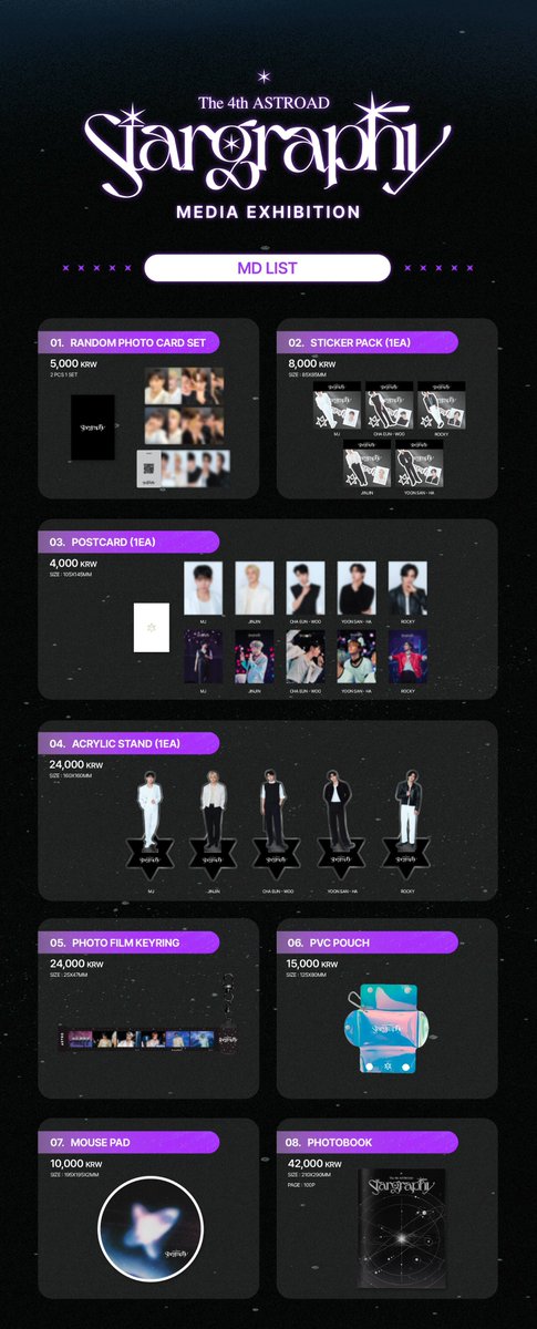 『Stargraphy』MEDIA EXHIBITION MD 購入特典セット ASTRO ASTROAD [Stargraphy] : MEDIA EXHIBITION MD ＼ 展示会のグッズ