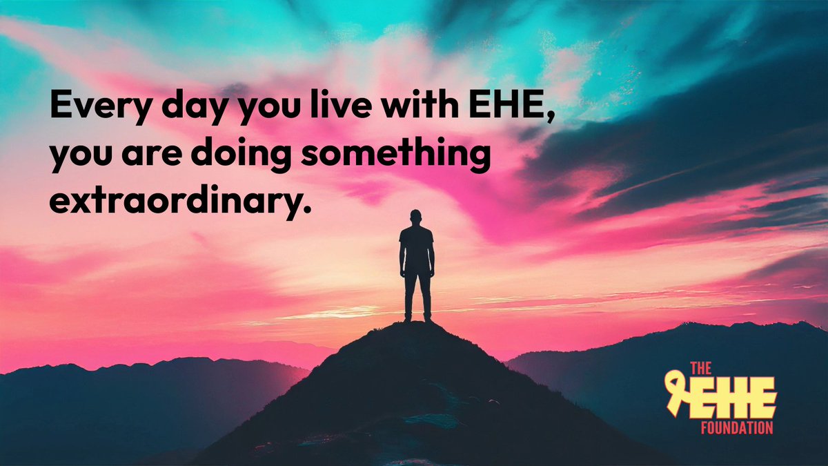 EHEfoundation's tweet photo. โค๏ธ๐ #MondayMotivation for the EHE Community
Every day you live with #EHE, youโre doing something extraordinaryโfacing the unknown with courage, resilience, and hope. Let this be your reminder: Youโve already made it through every hard day before this one.
#justlive https://t.co/uS53P5Gn2R