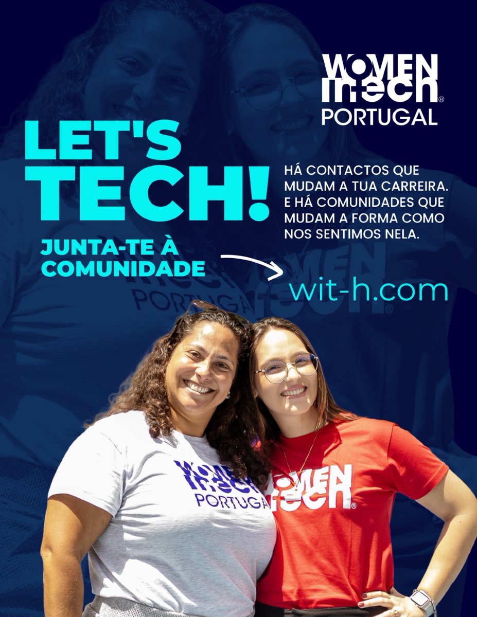 Há contactos que mudam a tua carreira.
E há comunidades que mudam a forma como te sentes nela.

Na Women in Tech Portugal, não és só mais um perfil. És parte de uma rede que apoia, inspira e faz acontecer.
Instala a app wit-hub e junta-te à comunidade.

🌐 wit-h.com